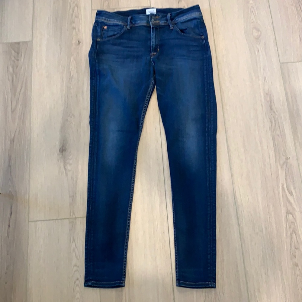Hudson straight leg dark blue denim